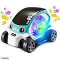 09 Future Musical & Light Stunt Car Toy - Blue