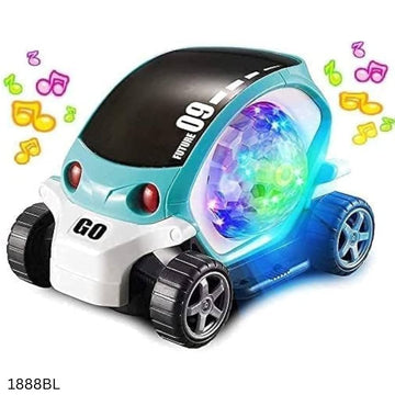 09 Future Musical & Light Stunt Car Toy - Blue