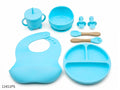 BPA Free Baby Silicone Feeding Set 8pcs - Paste