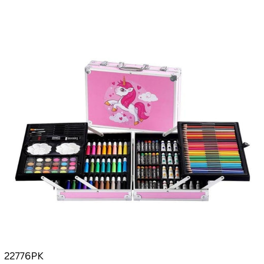145 Piece Unicorn Drawing & Painting Art Set - Pink