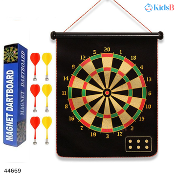 15 Inches Magnetic Dart Board Game with 6 Magnetic Darts for Kids