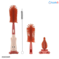 3 in 1 Multipurpose Silicone Feeding Bottle Cleaning Brush – Maroon