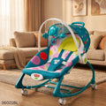 4 in 1 Multifunctional Wheel Rocking Chair - Blue