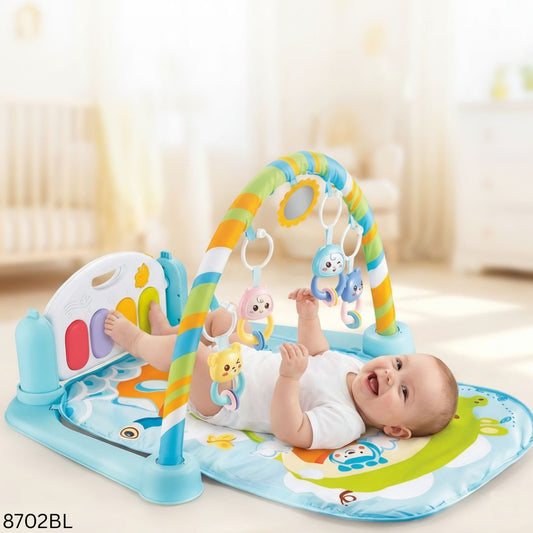 5 in 1 Baby’s Musical Piano Gym Mat - Blue