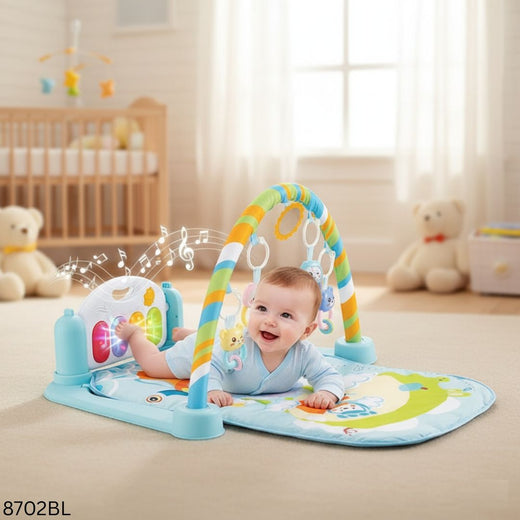 5 in 1 Baby’s Musical Piano Gym Mat - Blue