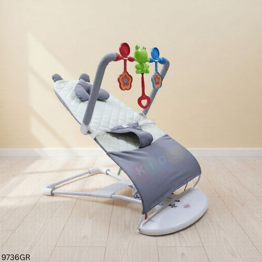 Premium Musical Bouncer Chair with Toy - Gray