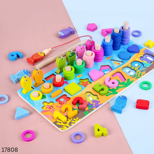 6 in 1 Magnetic Fishing & Sorting Toy