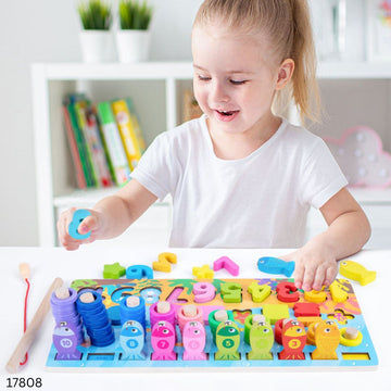 6 in 1 Magnetic Fishing & Sorting Toy