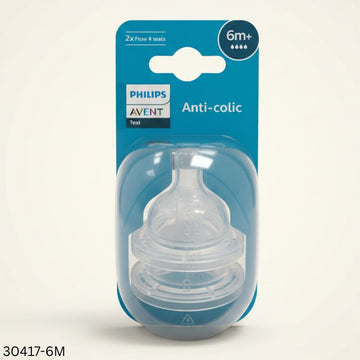 Philips Avent Anti-Colic Baby Bottle Nipples - 2pcs - 6m+