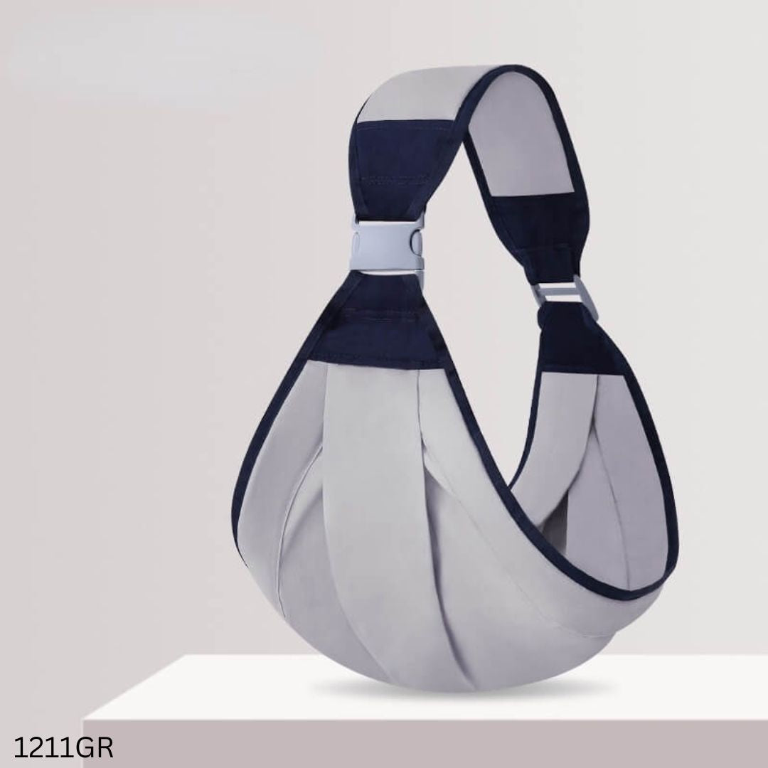 Adjustable Shoulder Sling Baby Carrier Bag - Gray