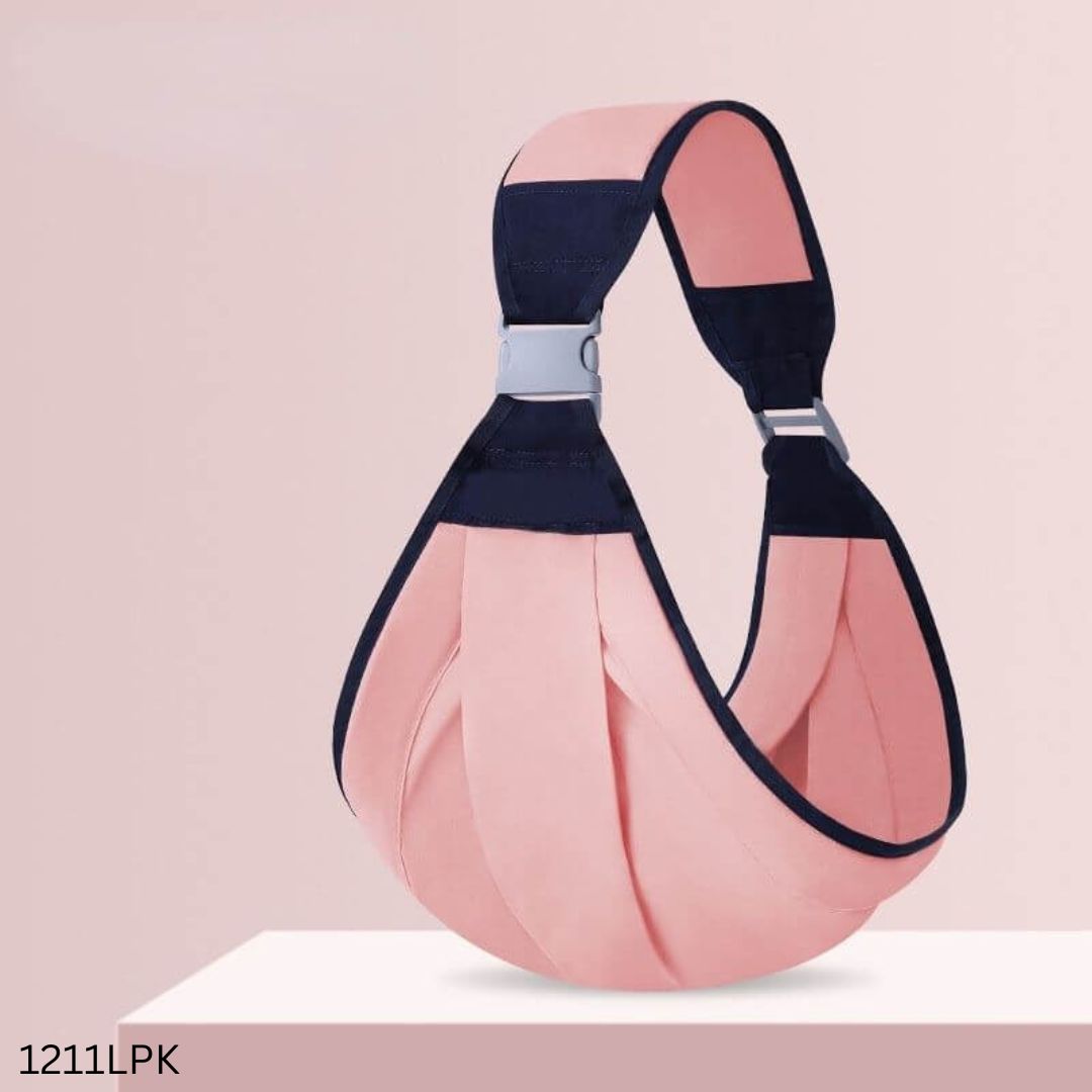Adjustable Shoulder Sling Baby Carrier Bag - Light Pink