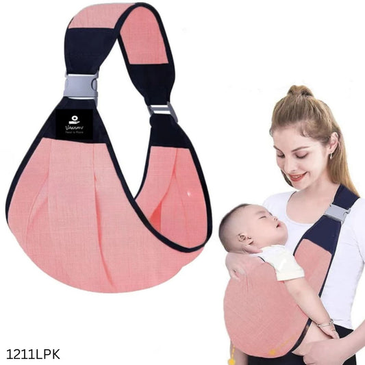 Adjustable Shoulder Sling Baby Carrier Bag - Light Pink