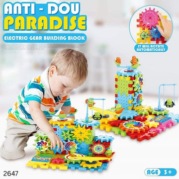 Anti-Dou Paradise 100 Pcs Electric Gear Building Blocks