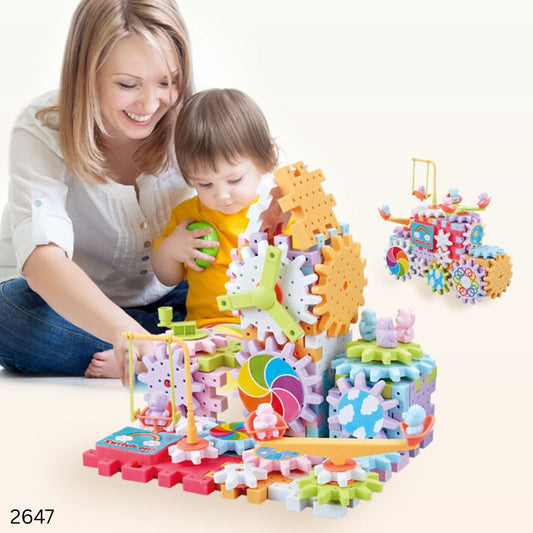 Anti-Dou Paradise 100 Pcs Electric Gear Building Blocks