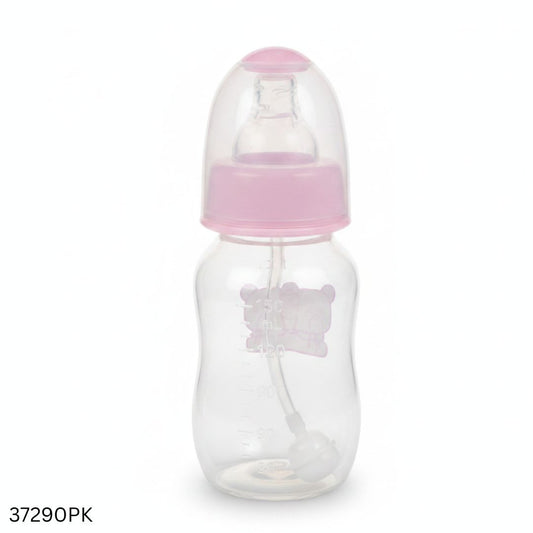 Apple Bear Plastic Feeder 150ml - Pink
