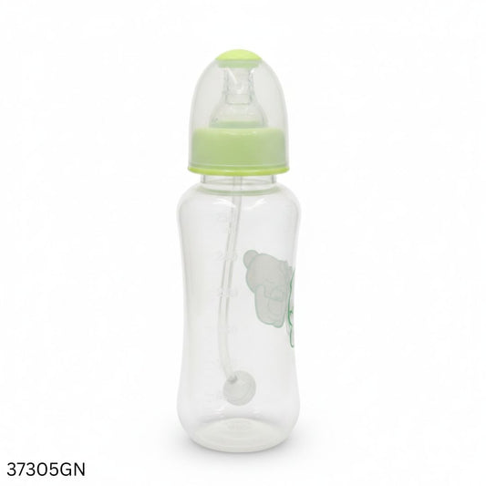 Apple Bear Plastic Feeder 280ml - Green
