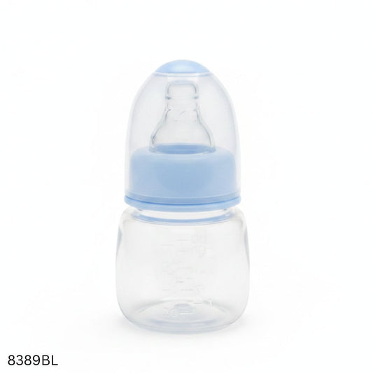 Apple Bear Plastic Feeder 60ml - Blue