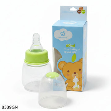 Apple Bear Plastic Feeder 60ml - Green
