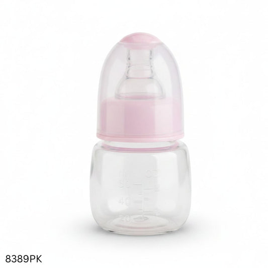 Apple Bear Plastic Feeder 60ml - Pink