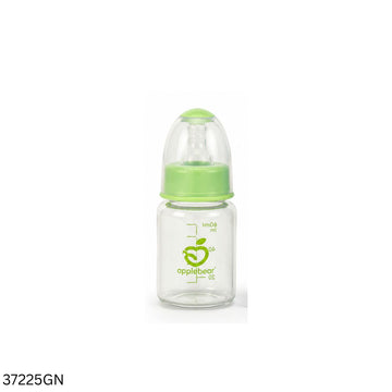 Apple Bear Baby Glass Feeder 60ml - Green