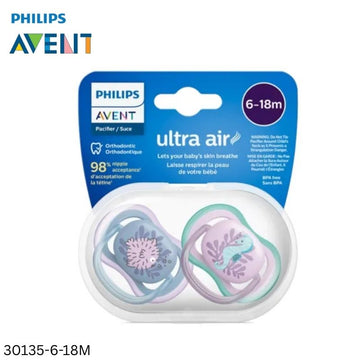 Philips Avent Ultra Air Soothers Pacifier 6-18m