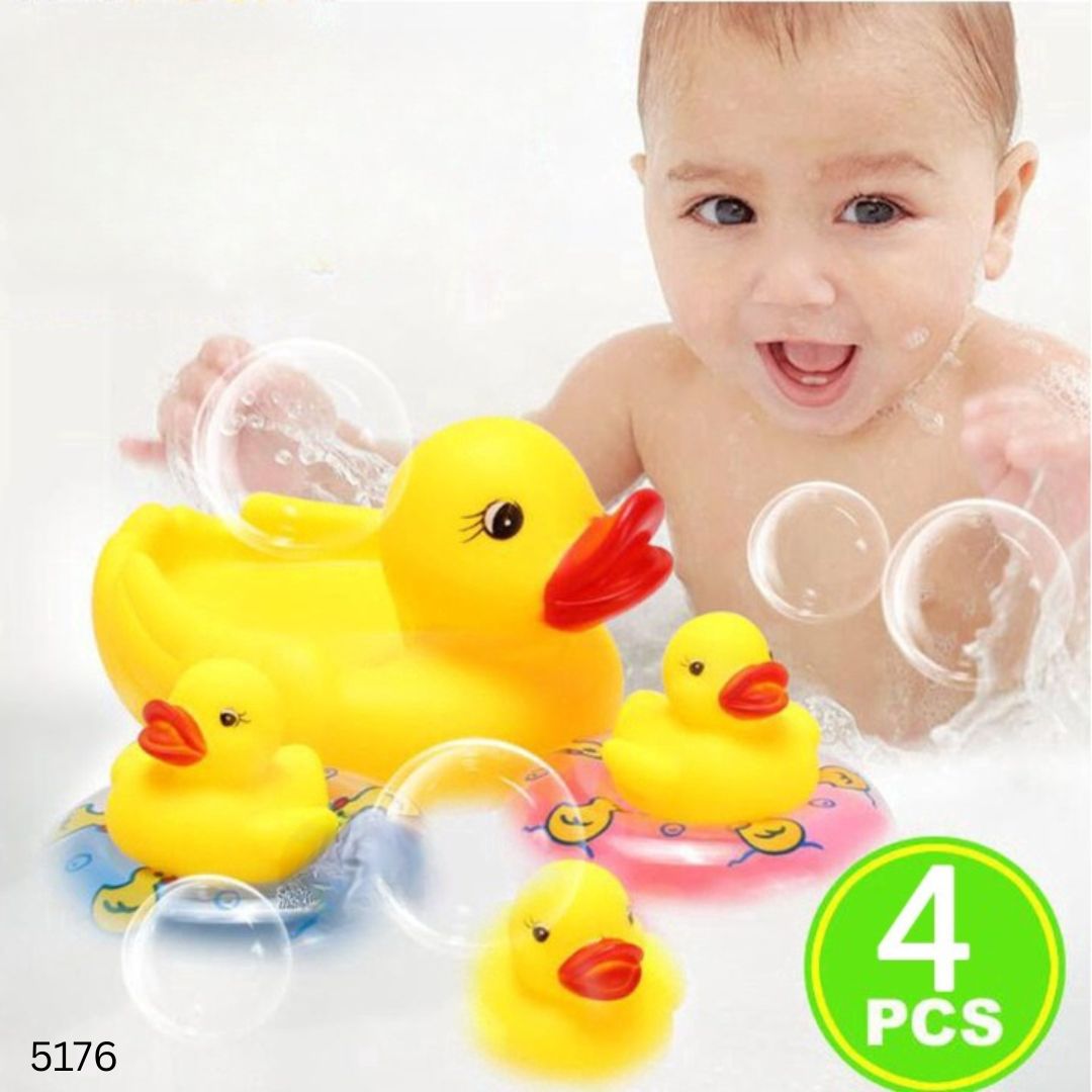 BPA Free Bath Rubber Duck Toy - 4pcs
