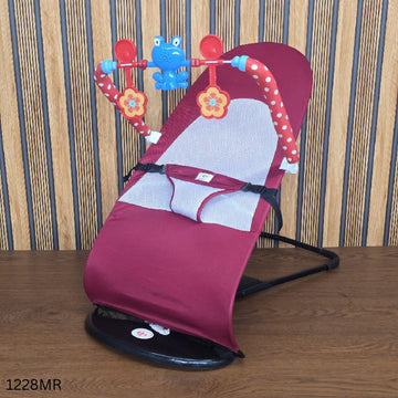 Baby Bouncer Chair with Toy - Maroon