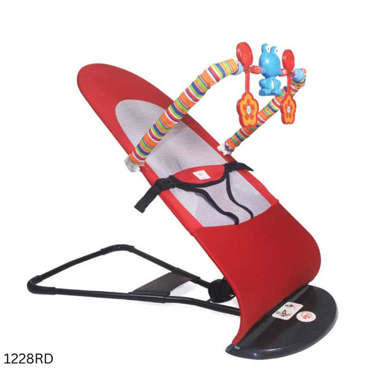 Baby Bouncer Chair with Toy – Red