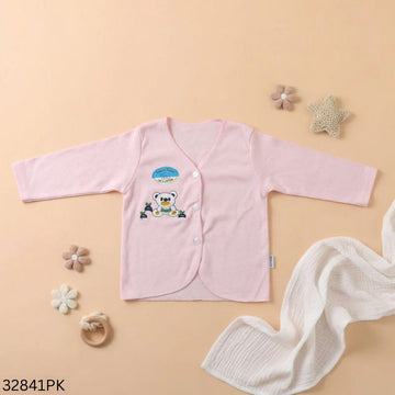 Baby Full Sleeve One Colour Cotton Nima - Pink