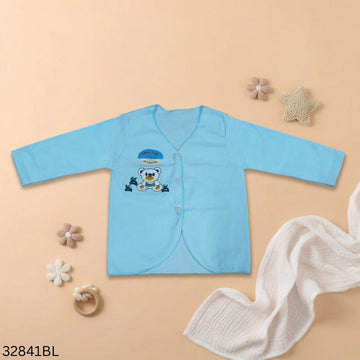 Baby Full Sleeve One Colour Cotton Nima - Blue