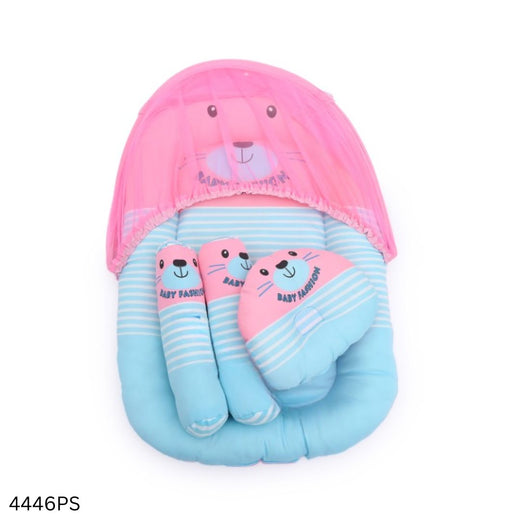 Baby Bedding Set With Mosquito Net - Paste