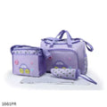 Baby Diaper Travel Bag Set - 3Pcs - Purple