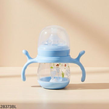 Baby Fedder & Mum Pot with Handle 180ml - Blue