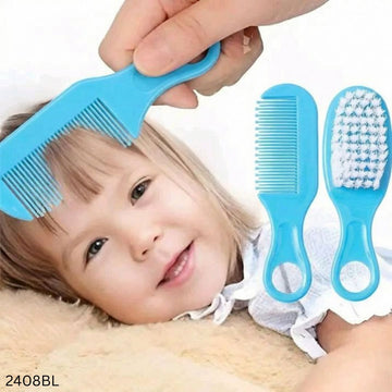 Baby Hair Comb and Brush Set - 2pcs - Blue