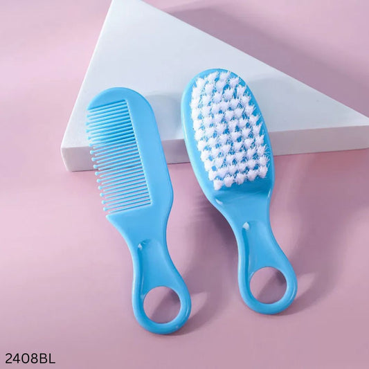 Baby Hair Comb and Brush Set - 2pcs - Blue