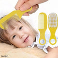 Baby Hair Comb and Brush Set - 2pcs - Yellow