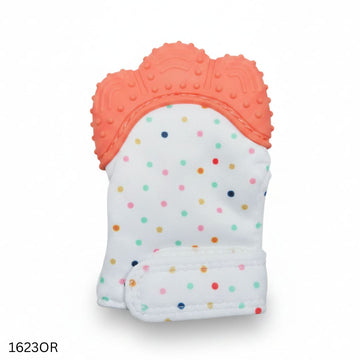 Baby Hand Teether Gloves 1pcs - Orange