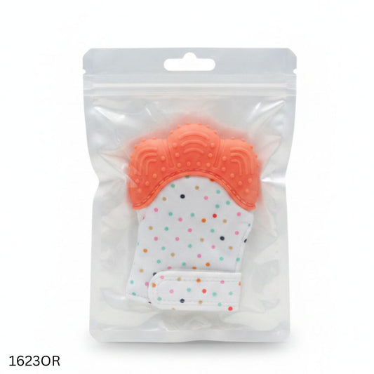 Baby Hand Teether Gloves 1pcs - Orange