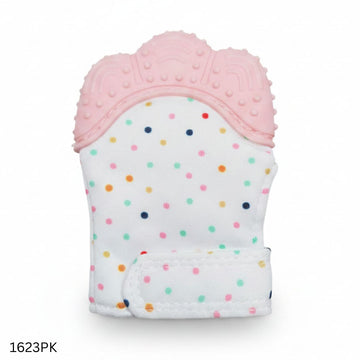 Baby Hand Teether Gloves 1pcs - Pink