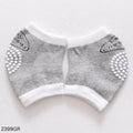Baby Knee Pad Dot Design - Gray