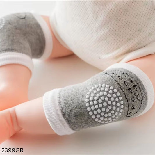 Baby Knee Pad Dot Design - Gray