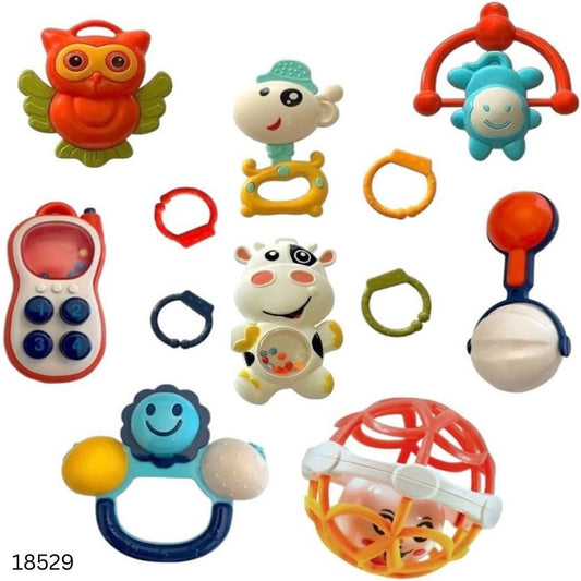Baby Rattle Non-Toxic Jhunjhuni Teether Set 12 Pcs