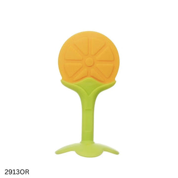 Baby Silicone Fruit Teether - Orange