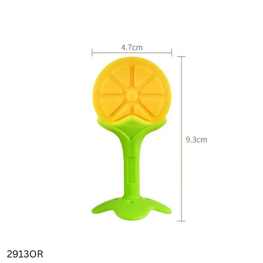 Baby Silicone Fruit Teether - Orange