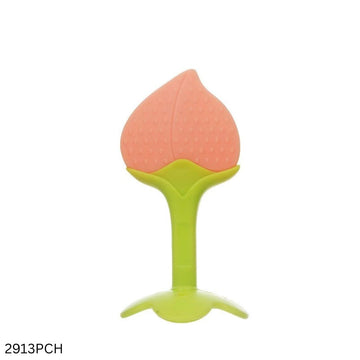 Baby Silicone Fruit Teether - Peach