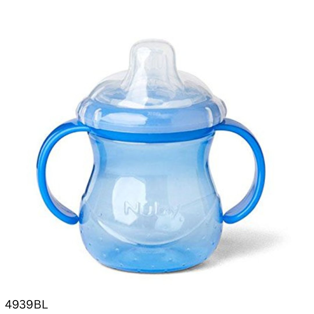 Baby Silicone Mum Pot 250ml - Blue