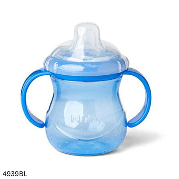 Baby Silicone Mum Pot 250ml - Blue