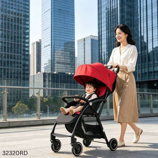 Baobaohao A10 Lightweight Collapsible Baby Stroller - Red