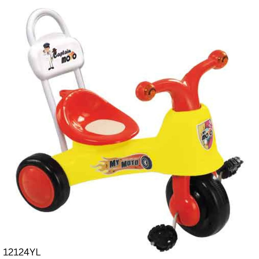 Captain Moto Bike Trolley For Baby - Yellow