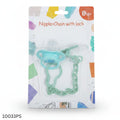 Cartoon Shape Pacifier With Clip - Paste